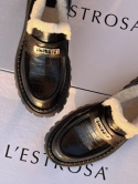 Loafersy z futerkiem L'estrosa