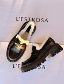 Loafersy z futerkiem L'estrosa